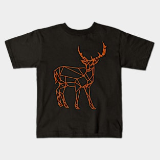 stag outline design Kids T-Shirt